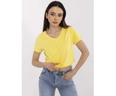 Basic Feel Good T-shirt-CLM-TS-1639.12-geltona