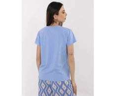 Basic Feel Good T-shirt-CLM-TS-1639.12-mėlyna