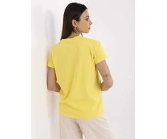 Basic Feel Good T-shirt-CLM-TS-1640.87-geltona