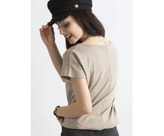 Basic Feel Good Marškinėliai-RV-BZ-4622.69-tamsiai smėlio spalvos