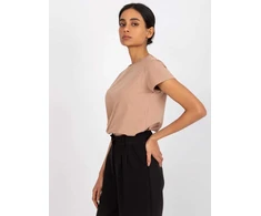 Basic Feel Good T-shirt-RV-TS-4623.71-camelowy