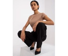 Basic Feel Good T-shirt-RV-TS-4623.71-camelowy