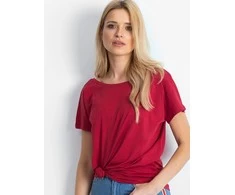Basic Feel Good Marškinėliai-RV-TS-4662.04X-bordo