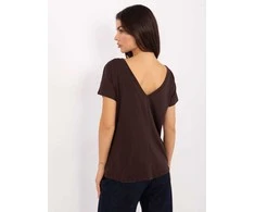 Basic Feel Good T-shirt-RV-TS-4662.04X-ciemny ruda
