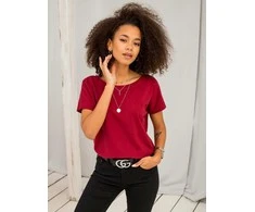 Basic Feel Good Marškinėliai-RV-TS-4662.86-bordo