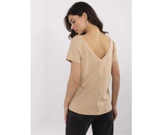 Basic Feel Good T-shirt-RV-TS-4662.93-camelowy