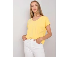 Basic Feel Good T-shirt-RV-TS-4832.01P-geltona