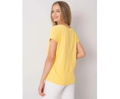Basic Feel Good T-shirt-RV-TS-4832.01P-geltona