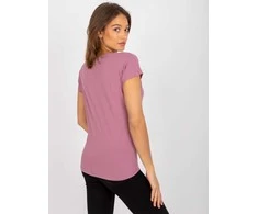 Basic Feel Good T-shirt-RV-TS-4832.19P-ciemny rožinė