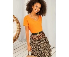Basic Feel Good Marškinėliai-RV-TS-4832.39P-oranžiniai
