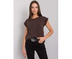 Basic Feel Good T-shirt-RV-TS-4833.24P-ciemny ruda