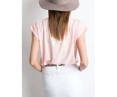 Basic Feel Good Marškinėliai-RV-TS-4833.90P-šviesiai rožinė
