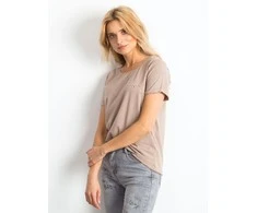 Basic Feel Good Marškinėliai-RV-TS-4838.09P-tamsiai smėlio spalvos
