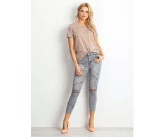 Basic Feel Good Marškinėliai-RV-TS-4838.09P-tamsiai smėlio spalvos