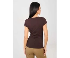 Basic Feel Good T-shirt-RV-TS-5636.03X-ciemny ruda