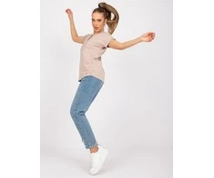 Basic Feel Good Marškinėliai-RV-TS-7666.19-smėlio spalvos