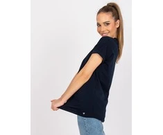 Basic Feel Good Marškinėliai-RV-TS-7666.19 tamsiai mėlyni