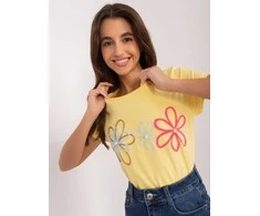 Basic Feel Good Marškinėliai-RV-TS-9648.98-geltoni