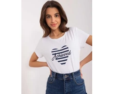Basic Feel Good Marškinėliai-RV-TS-9667.19-balti ir tamsiai mėlyni