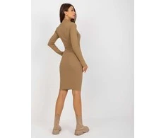 City Donna Suknelė-EM-SK-670.22P-tamsiai smėlio spalvos