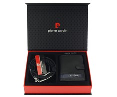 DOVANŲ RINKINYS VYRUI - PINIGINĖ IR DIRŽAS PIERRE CARDIN ZG-187