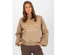 Ex Moda Megztinis-EM-BL-643.39X-tamsiai smėlio spalvos