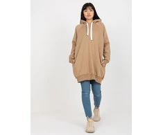 Ex Moda Megztinis-EM-BL-695.25X-tamsiai smėlio spalvos