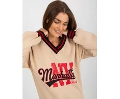Ex Moda Megztinis-EM-BL-754.37-smėlio spalvos