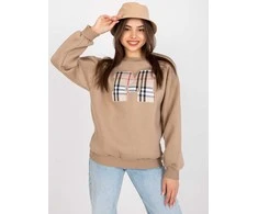 Ex Moda Megztinis-EM-BL-U617.95-tamsiai smėlio spalvos