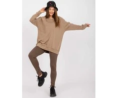Ex Moda Megztinis-EM-BL-U623.63P-tamsiai smėlio spalvos