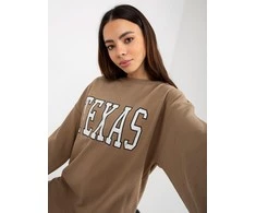 Ex Moda Megztinis-EM-BL-U719.82P-tamsiai smėlio spalvos