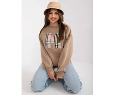 Ex Moda Megztinis-EM-BL-U617.95-tamsiai smėlio spalvos