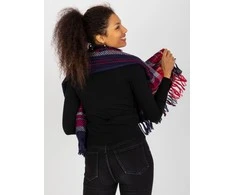 Wool Fashion Italia Šalikas-AT-CH-17501-1.57-navy mėlyna-raudona