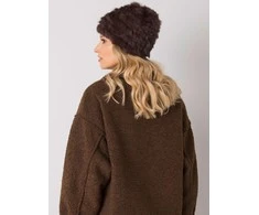 Kepurė Wool Fashion Italia Cap-AT-CZ-16801.38-tamsiai ruda