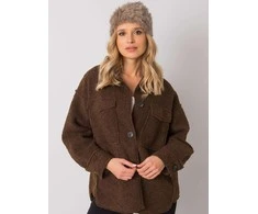 Kepurė Wool Fashion Italia Cap-AT-CZ-16801.38-tamsiai smėlio spalvos