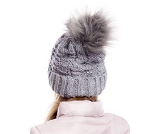 Kepurė Wool Fashion Italia Cap-AT-CZ-1716501.36-tamsiai pilka