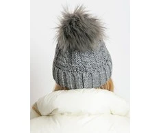 Kepurė Wool Fashion Italia Cap-AT-CZ-1716501.36-pilka