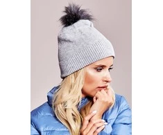 Kepurė Wool Fashion Italia Cap-AT-CZ-171701.37-pilka