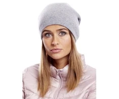 Kepurė Wool Fashion Italia Cap-AT-CZ-17285.40-šviesiai pilka