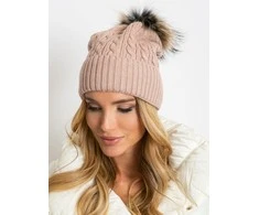 Kepurė Wool Fashion Italia Cap-AT-CZ-173501.44-šviesiai rožinė