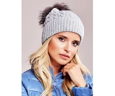 Kepurė Wool Fashion Italia Cap-AT-CZ-173501.44-pilka