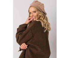 Kepurė Factory Price Cap-AT-CZ-DM-39055-tamsiai smėlio spalvos