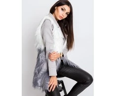 Wool Fashion Italia Liemenė-AT-KZ-04201.97P-balta-pilka