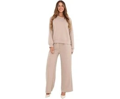 Factory Price Laisvalaikio kostiumas moterims--IT-KMPL-81001.15P-smėlio spalva