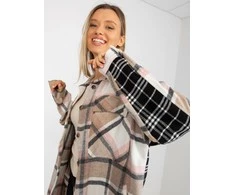 Chamur National Marškiniai-DN-KS-3841.02-juoda-smėlio spalvos