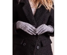 Wool Fashion Italia Pirštinės-AT-RK-9501.14-tamsiai pilkos spalvos