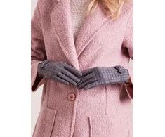 Wool Fashion Italia Pirštinės-AT-RK-9502.25-tamsiai pilkos spalvos