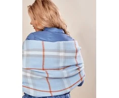 Wool Fashion Italia Šalikas-AT-SZ-171501.14-šviesiai mėlynas