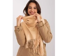 Wool Fashion Italia Šalikas-AT-SZ-23185.62P-smėlio spalvos