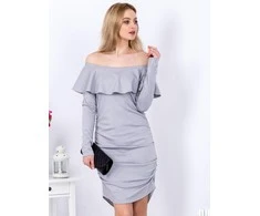 City Donna Suknelė-EM-SK-009.55-pilka